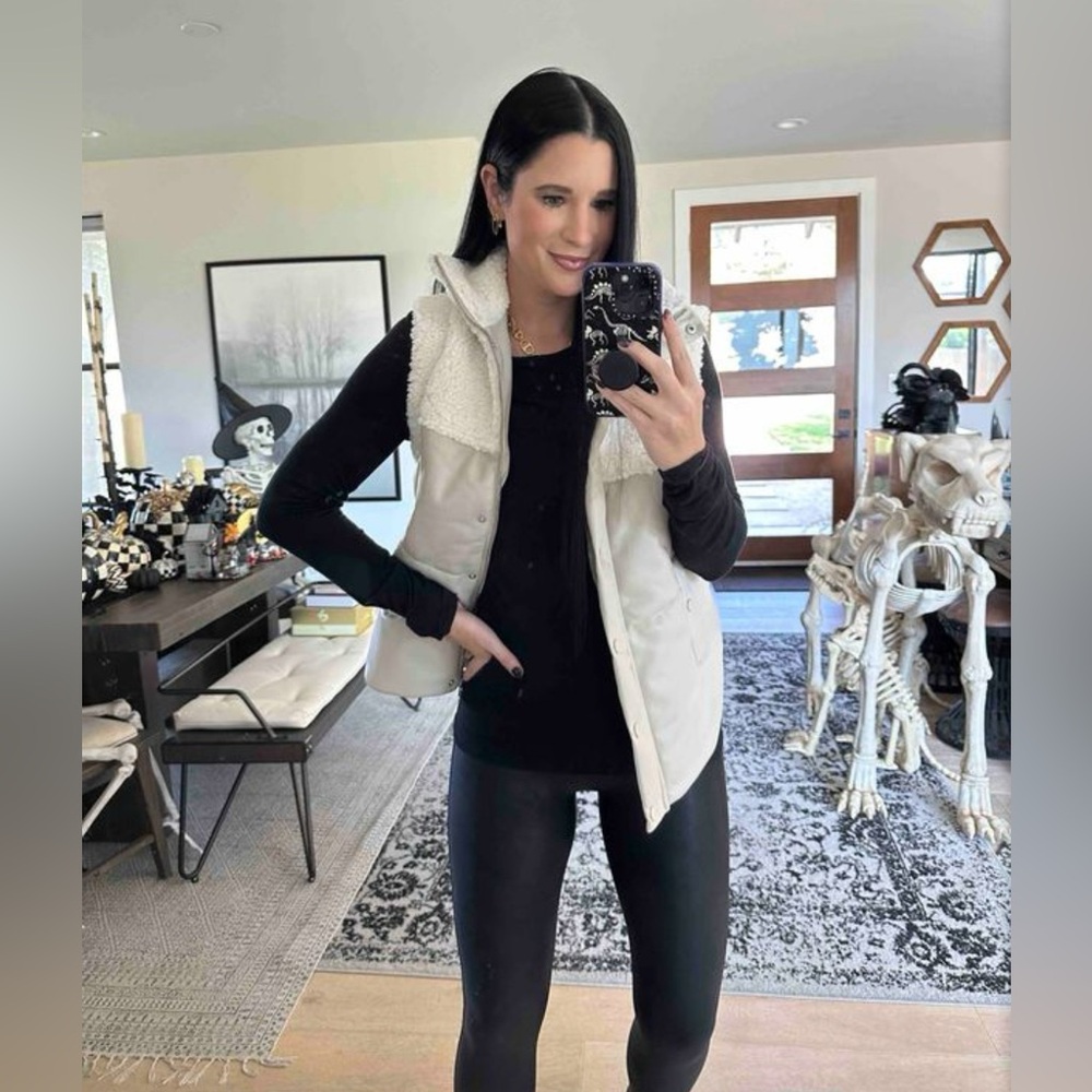 Blank NYC Morning Dew Shearling Vest